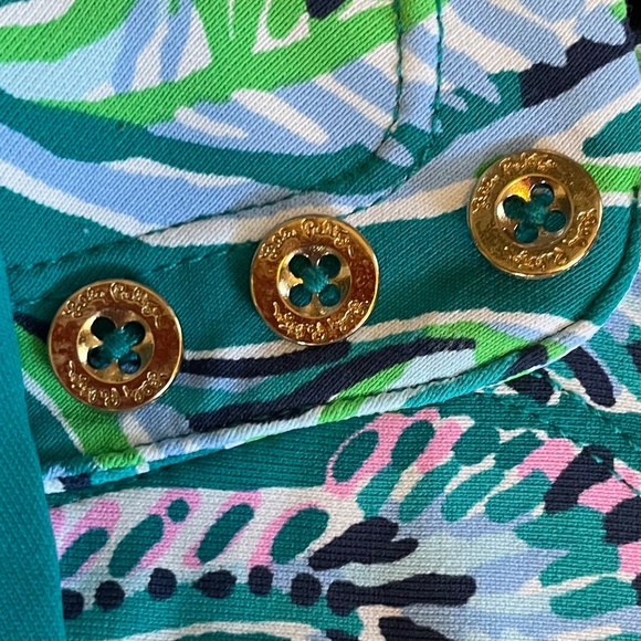 LILY PULITZER 2021 Seralina Maxi Dress Valencia Teal Rain Print Chillylilly - Picture 5 of 16